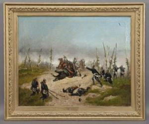 ROTTER PETERS Ernestine 1899-1984,Untitled (Franco Prussian war scene),Dallas Auction US 2019-11-20