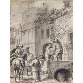 ROTTERMOND Peter 1632-1649,RIDERS AND OTHER FIGURES OUTSIDE A HOUSE,Sotheby's GB 2005-11-16