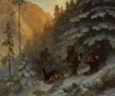 ROTTMEYER Emil 1820-1904,Winterjagd in Appenzell Innerrhoden,Galerie Widmer Auktionen CH 2015-10-30