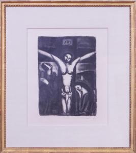 ROUAULT Georges 1871-1958,CHRIST ON THE CROSS,1925,Stair Galleries US 2017-12-16