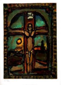 ROUAULT Georges 1871-1958,Le Christ,Delobeau FR 2009-07-05