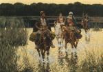 ROUBAUD Frants,Kosaken zu Pferde bei der Überquerung eines Flusse,1916,Neumeister 2022-12-07