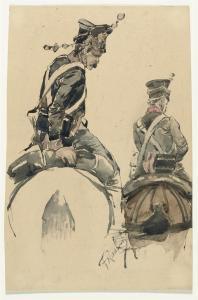 ROUBAUD Frants 1856-1928,Two soldiers,Christie's GB 2008-11-26