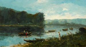 ROUBY Alfred 1849-1909,RIVER SCENES (A PAIR),Whyte's IE 2021-10-18