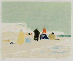 ROUDNEFF Georges 1933,La plage,1979,Etienne de Baecque FR 2010-06-27