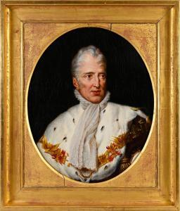 ROUGET Georges,Portrait en buste du roi Charles X (1757-1836) en ,Coutau-Begarie 2022-12-19