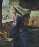 ROULIERE P 1800-1800,Woman by a window,Burstow and Hewett GB 2011-12-14