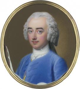 ROUQUET Jean, André 1701-1758,Portrait eines jungen Mannes,Galerie Bassenge DE 2023-11-30