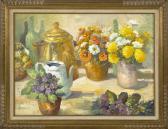 ROURKE RICHARD W. 1929-1993,Floral still life,Eldred's US 2016-08-24
