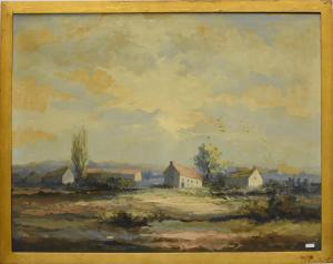 ROUSCHOP Anny 1929,Paysage de campagne,Rops BE 2020-03-01