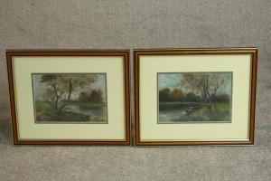 ROUSE Robert W. Arthur 1869-1950,river landscapes,Criterion GB 2023-02-08