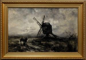 ROUSE Robert W. Arthur 1869-1950,WINDMILL AND CARTHORSE,McTear's GB 2024-01-17