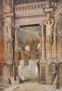 ROUSSE Charles 1870-1890,Blick in den Wallpavillon des Dresdener Zwingers,Lempertz DE 2019-03-20