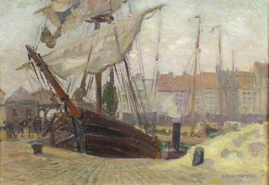 ROUSSEAU Gabriel,Petit port de Honfleur,1906,Saint Germain en Laye encheres-F. Laurent 2019-05-12