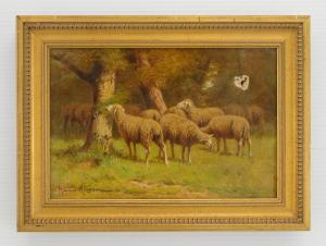 ROUSSEAU Maurice 1800-1800,Sheep in Landscape,Rachel Davis US 2024-03-23