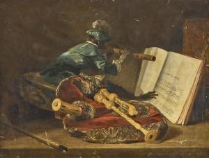 ROUSSEAU Philippe 1816-1887,Le singe musicien (The monkey musician),1862,Christie's GB 2023-05-24