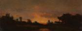 ROUSSEAU Theodore 1812-1867,Landscape with Sunset,Sotheby's GB 2022-10-20