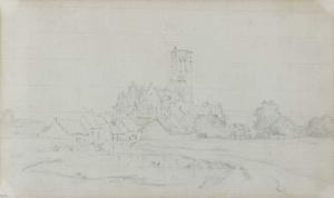ROUSSEAU Theodore 1812-1867,Une Cathédrale ruinée,Christie's GB 2003-09-18