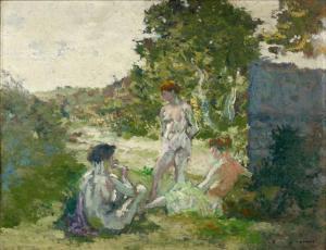 ROUSSEL Ker Xavier,Les trois nymphes,1904-1905,Artcurial | Briest - Poulain - F. Tajan 2024-04-04