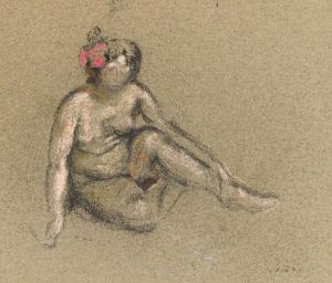 ROUSSEL Ker Xavier 1867-1944,Nu Au Noeud Rose,1920,Swann Galleries US 2024-03-14