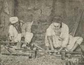 ROUSSILLON Robert,Deux tourneurs arabes travaillant,1925,Christie's GB 2011-04-01