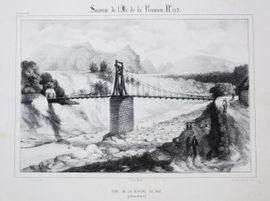 ROUSSIN Antoine 1819-1894,Pont de la Rivière du Mat (SAINT-ANDRE),1849,Eric Caudron FR 2021-09-15