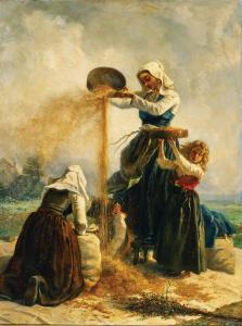 ROUSSIN Victor Marie 1812-1903,Three Women in a Field during the Harvest,Palais Dorotheum 2023-10-24