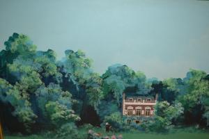 Routh Johnathan,country house in a wooded landscape,1975,Lawrences of Bletchingley GB 2018-06-05
