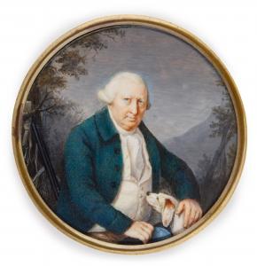 ROUVIER Pierre,Portrait of a gentleman seated in a landscape with,1790,Sotheby's 2021-12-09