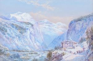 ROWBOTHAM Charles,A shepherdess in an alpine gorge,Bellmans Fine Art Auctioneers 2023-03-28