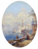 ROWBOTHAM Thomas Charles  Leeson 1823-1875,Views on the Italian Lakes,Cheffins GB 2009-06-03
