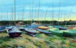 ROWBOTTOM JOHN,Dinghies on the Carnser, Blakeney,Keys GB 2013-08-09