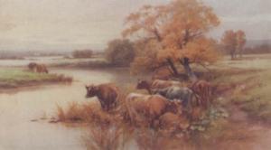 ROWDEN Thomas, Tom 1842-1926,Cattle watering,Sotheby's GB 2002-02-13