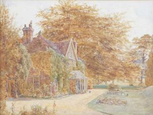 ROWE Arthur Edgar 1877-1940,Cottage in de herfst,1885,Bernaerts BE 2011-06-23