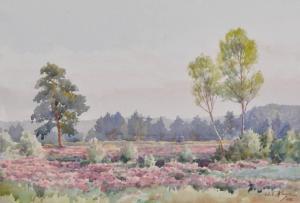 ROWE Arthur Edgar 1877-1940,Extensive landscape,1920,Burstow and Hewett GB 2011-07-20