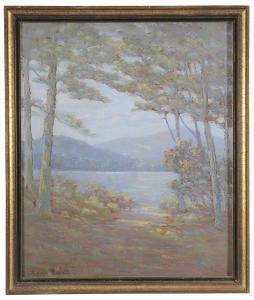 ROWELL LOUIS 1870-1928,View of Lake Lanier,Brunk Auctions US 2014-01-18