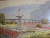 ROWL E.A,Garden Terrace with Fountain,Hartleys Auctioneers and Valuers GB 2007-02-14