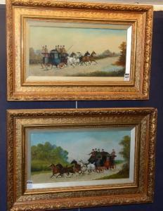 ROWLANDS PH H,Two Carriage Scenes,1906,Shapes Auctioneers & Valuers GB 2016-09-03
