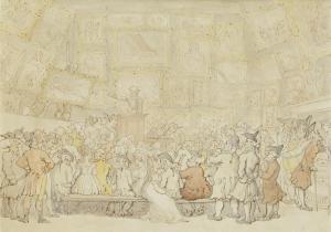 ROWLANDSON Thomas 1756-1827,James Christie's Auction Rooms,1810,Swann Galleries US 2018-09-20
