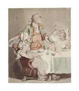 ROWLANDSON Thomas 1756-1827,Soup Spilling,Christie's GB 2016-10-13