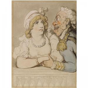 ROWLANDSON Thomas 1756-1827,THE COURTING COUPLE,Sotheby's GB 2009-07-09