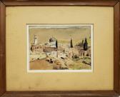 ROWNEY Fredrick William 1820-1902,Old City, Jerusalem,Matsa IL 2024-03-27