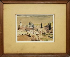 ROWNEY Fredrick William 1820-1902,Old City, Jerusalem,Matsa IL 2022-06-28