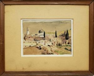 ROWNEY Fredrick William 1820-1902,Old City, Jerusalem,Matsa IL 2020-12-22
