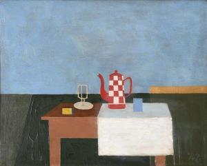 ROWNTREE Kenneth 1915-1997,STILL LIFE WITH CHEQUERED JUG,Dreweatts GB 2023-07-11