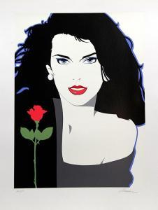 Roy BESSER,Woman with Red Rose,Ro Gallery US 2013-03-08