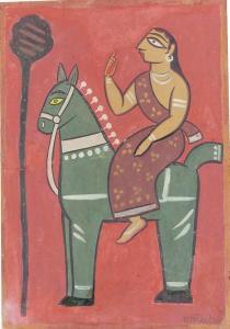 ROY Jamini 1887-1972,Untitled (Woman on Horse),Christie's GB 2010-06-10