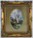 Royal Worcester,sheep in a landscape,Serrell Philip GB 2024-01-18