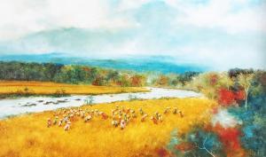 ROYATNA 1960,Panen Ditepi Sungai (Harvest By The River),Sidharta ID 2022-03-26