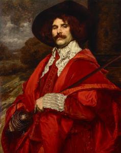 ROYBET Ferdinand 1840-1920,A portrait of a cavalier in red robes and a black ,Bonhams GB 2024-03-12